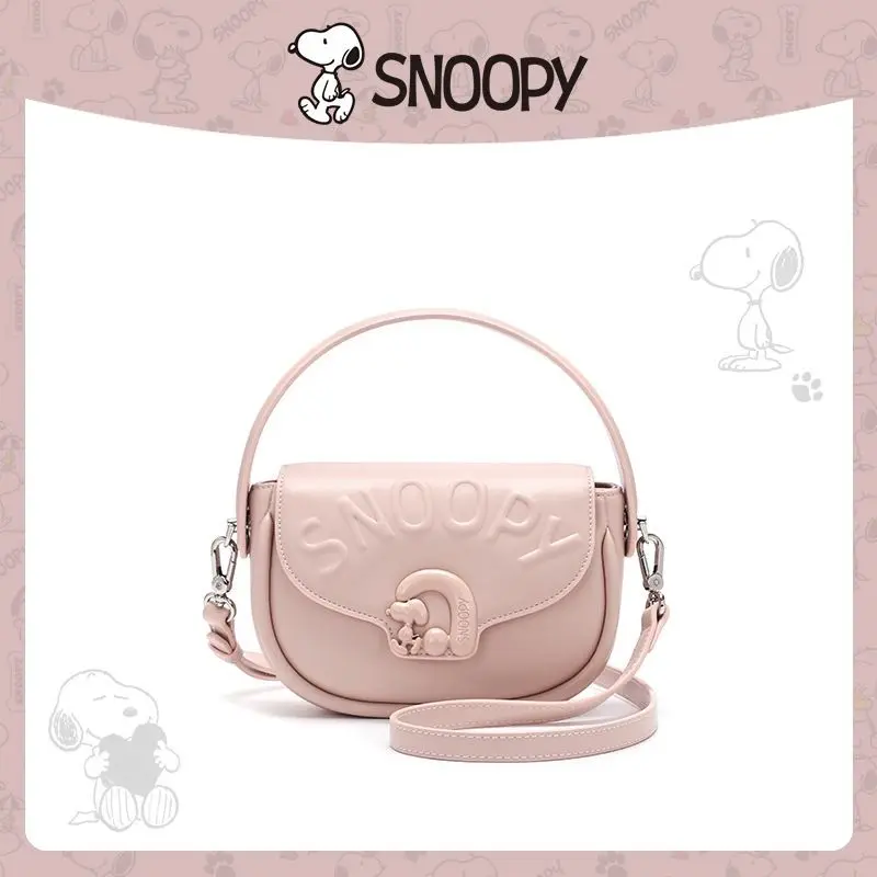 

Snoopy cartoon cute cream style handbag creative Kawaii girls sweet simple shoulder crossbody underarm bag Valentine's Day gift