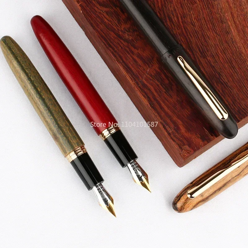 nouveau-stylo-plume-majohn-m6-en-bois-naturel-fait-main-entierement-en-bois-magnifique-avec-pointe-en-iridium-fine-05-mm-stylo-a-encre-elegant-cadeau-s