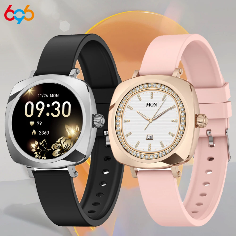 1.19' AMOELED Screen Smartwatch Female Physiological Health Blue Tooth Call Smart Watches Women Game Multi-sports Mode Weather