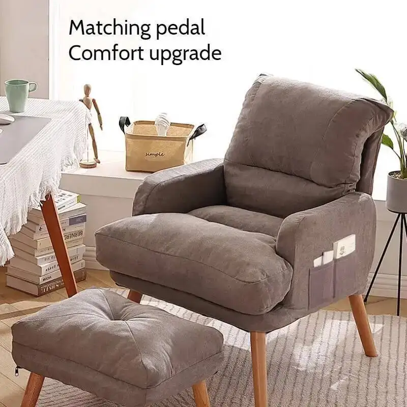 Home Cloth Foldable Computer Recliner,Office Gaming Chair,Comfortable Chair ,Balcony Couch Lounge Chair,Bedroom Sofa,Furniture