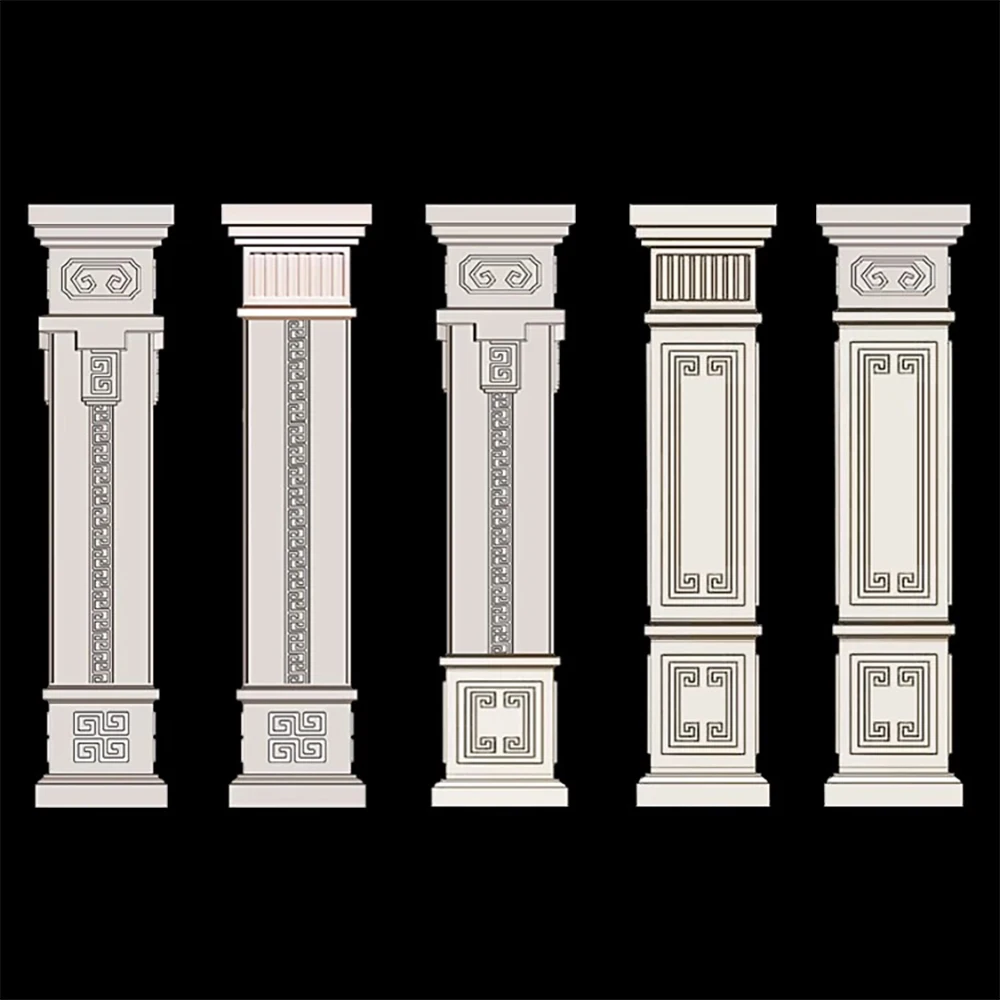 Roman column mold European square column villa gate square building template decorative foyer cement column Chinese style