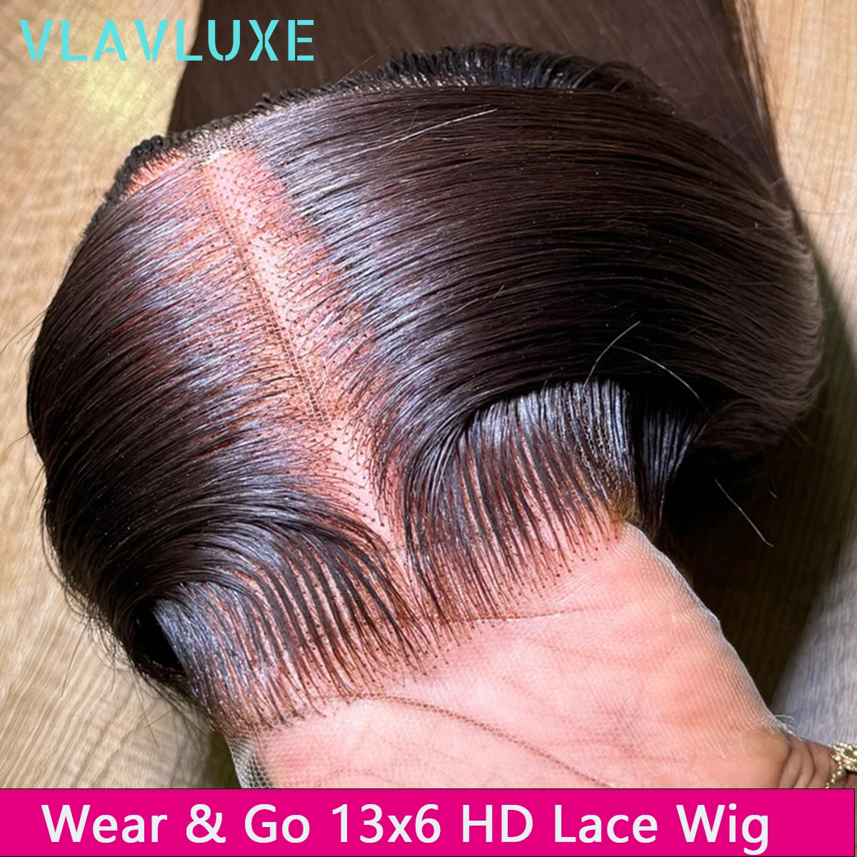 

Bone Straight 400 Density 5x5 Real HD Lace Glueless Wig Preplucked Ready To Go Human Hair 36 Inch No Glue High Density Hd Lace