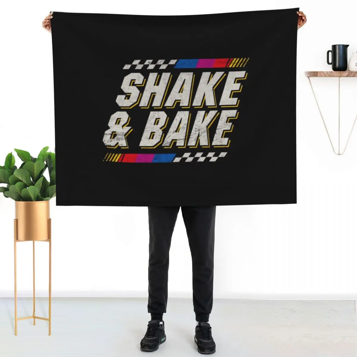 Shake and Bake - Ricky Bobby Throw Blanket Extra Large Throw Decorative Sofa for winter Summer Heavy Decorative Throw Blankets