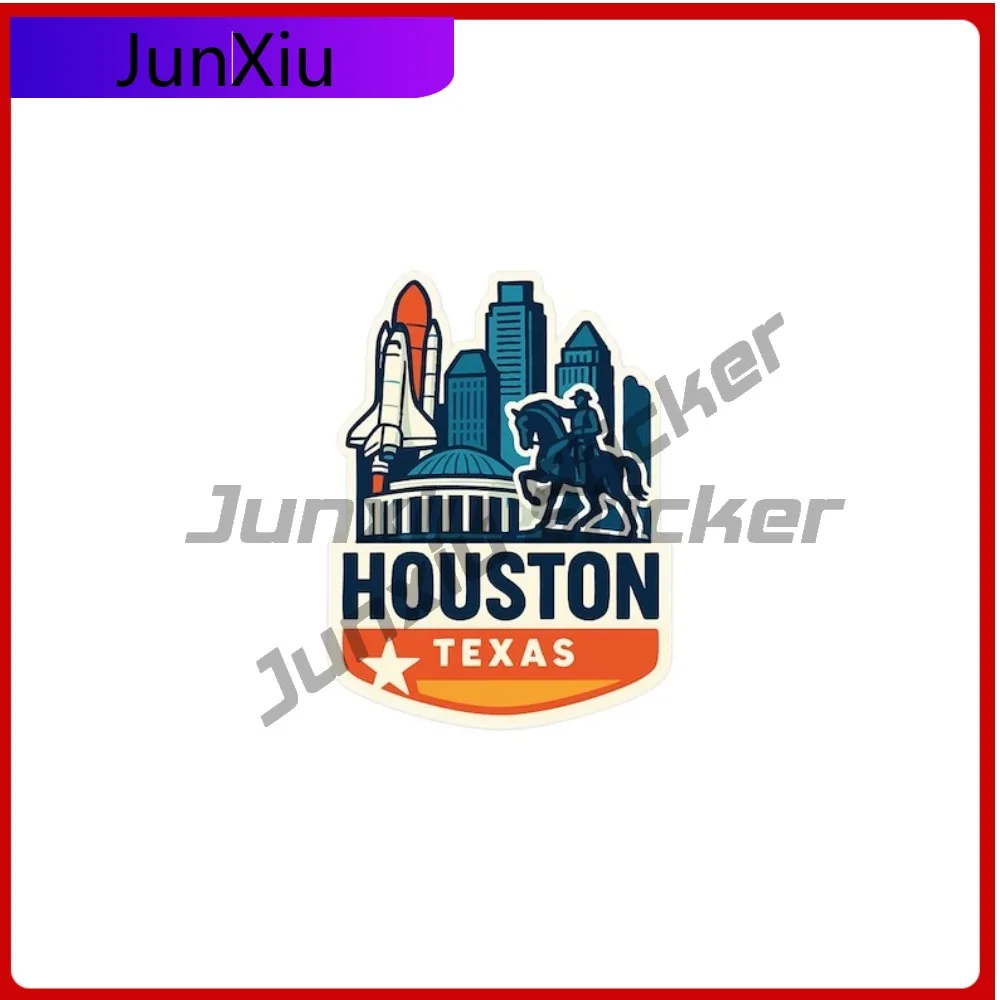 

Houston Texas Sticker Decorative Vinyl Die-cut Decal City Skyline Landmark Design Custom Decals Large Rv Stickers Graphics Decal