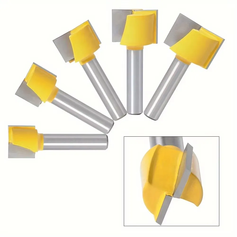 قاطع سفلي لأعمال النجارة متري عرقوب 8 مم: طحن النجارة، أداة تشذيب/جهاز توجيه نقش، رأس مسطح #2