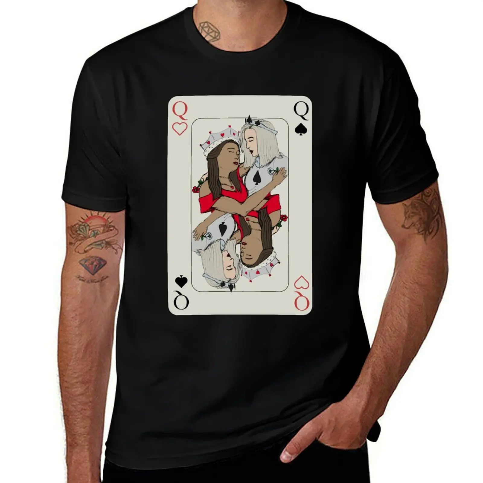 

wlw queens of hearts and spades card T-Shirt Holiday Lightweight T-Shirt
