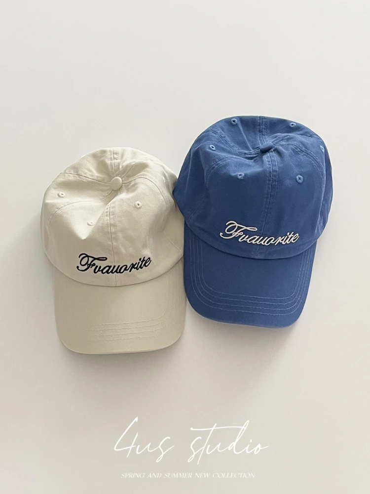 

Embroidery letter baseball cap women's 2025 spring and summer new visor hat small sunscreen cap