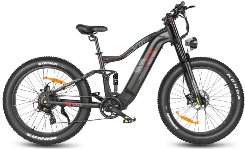 Electric Bike SAMEBIKE RS-A08 1000W motor 48V 17AH Battery 45km/h e bike 26 Inch Tire Mountain Shock absorption Electric Bicycle