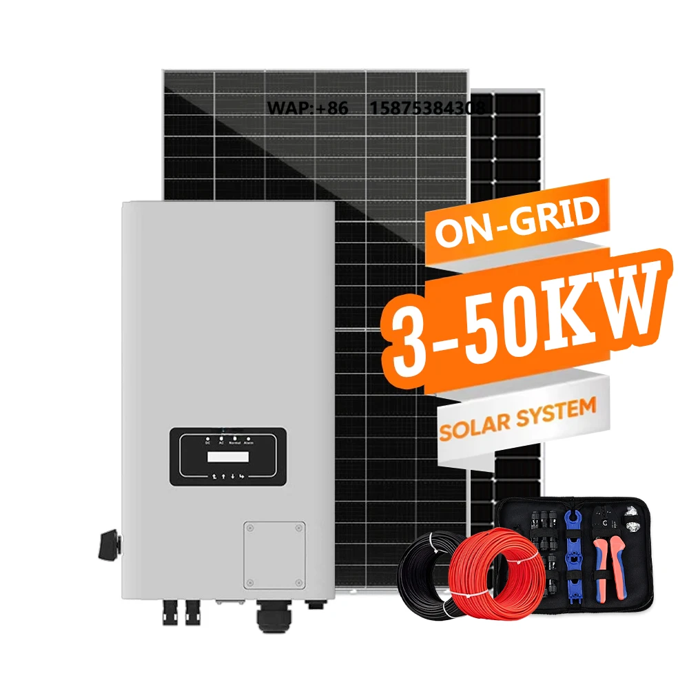 Complete 20kw Hybrid off Grid System Solar Kit 30kw 40kw 50kw 80kw Residential Commercial Complete Package Solar Energy System