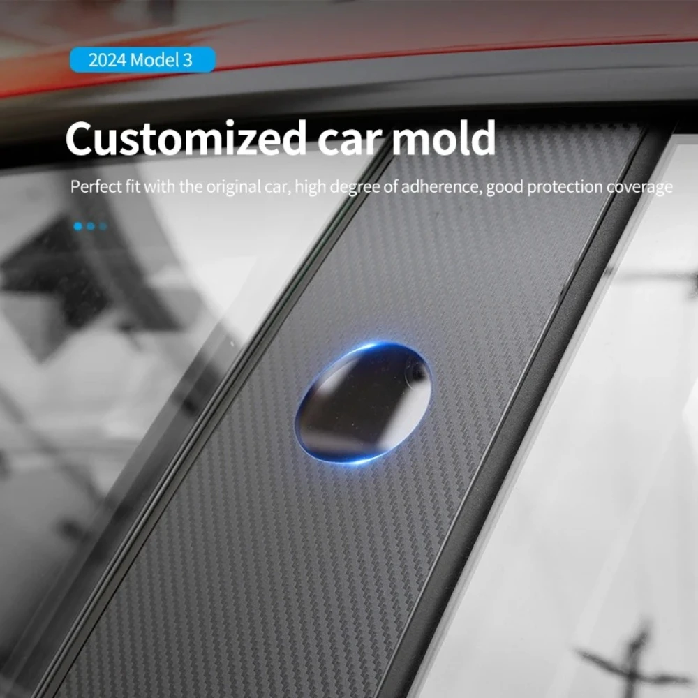 For Tesla highland3 Automobile Protective Film Protective Film B-pillar Scratch Proof TPU Film Retrofitting Accessories  2024