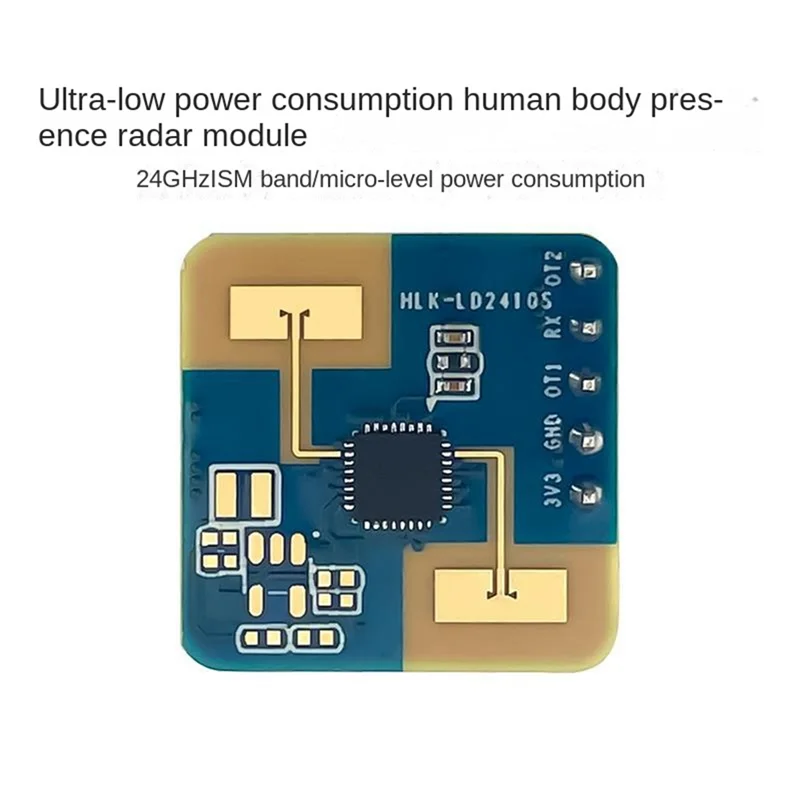 AA87 LD2410S Motion Detection Radar Sensor Module 24Ghz Human Presence Radar Sensor, For Smart Home, Easy To Use