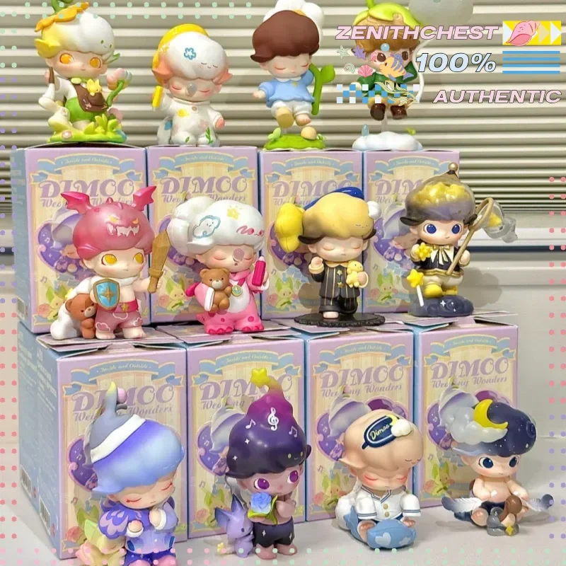 

Оригинальный POP MART Dimoo плетение чудес серии слепая коробка игрушка экшн-кукла-сюрприз очаровательное украшение для рабочего стола подарки на день рождения