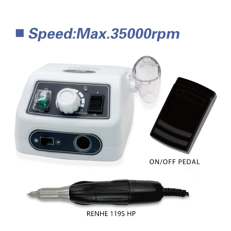 

RHJC Hot Sale RENHE 315 Micro Brush Motor 119S Handpiece 70W 35KRPM Professional Jewelry Polishing Drill Machine