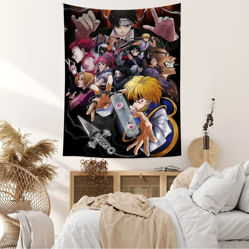

Hunter X Hunter Japanese Classic Anime Anime Tapestry Hanging Tarot Hippie Wall Rugs Dorm Home Decor