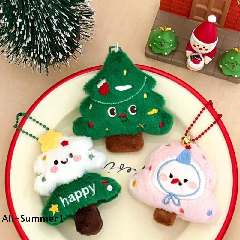 

Мультяшный креативный рождественский брелок-кукла, плюшевый брелок для ключей, милая забавная мягкая игрушка-кукла, украшение для рюкзака, подарки