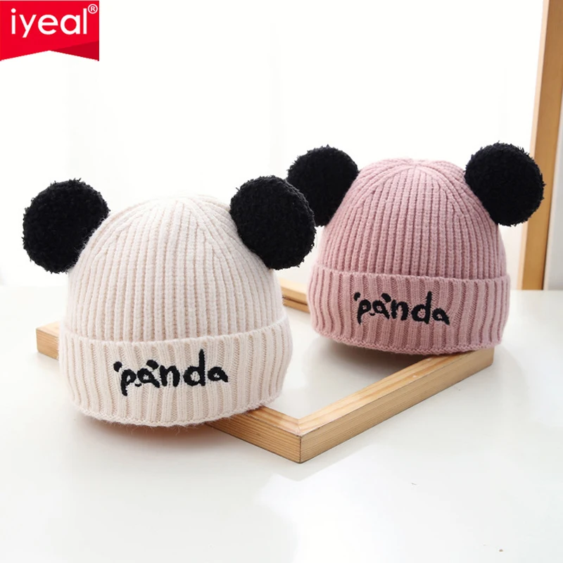 IYEAL Baby Hat Autumn/Winter Baby Male Western Style Knitted Hat Infant Thick Western Style Ear Protection Hat