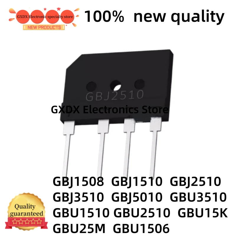 10-20 units new GBJ1508 GBJ1510 GBJ2510 GBJ3510 GBJ5010 GBU3510 GBU1510 GBU2510 GBU15K GBU25M GBU1506 wholesale stock