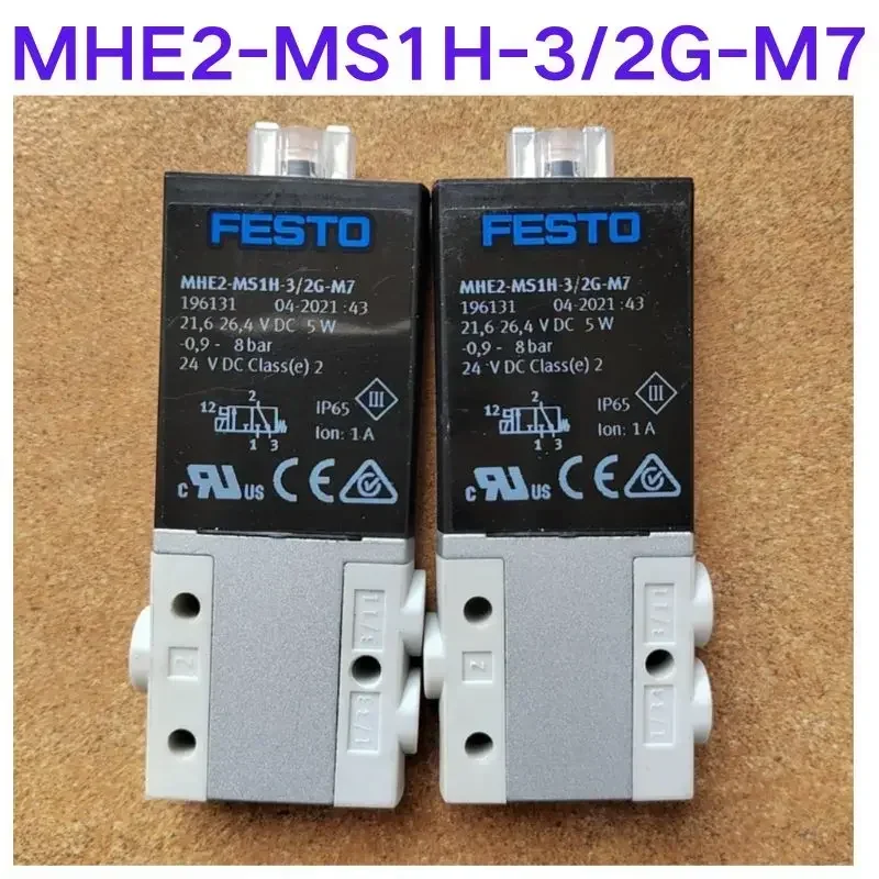 Brand-new  FESTO solenoid valve 196131 two position three-way valve MHE2-MS1H-3-2G-M7,