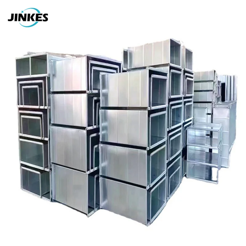 custom.Stainless steel galvanized iron duct central air conditioning ventilation smoke exhaust duct angle iron common plate duct