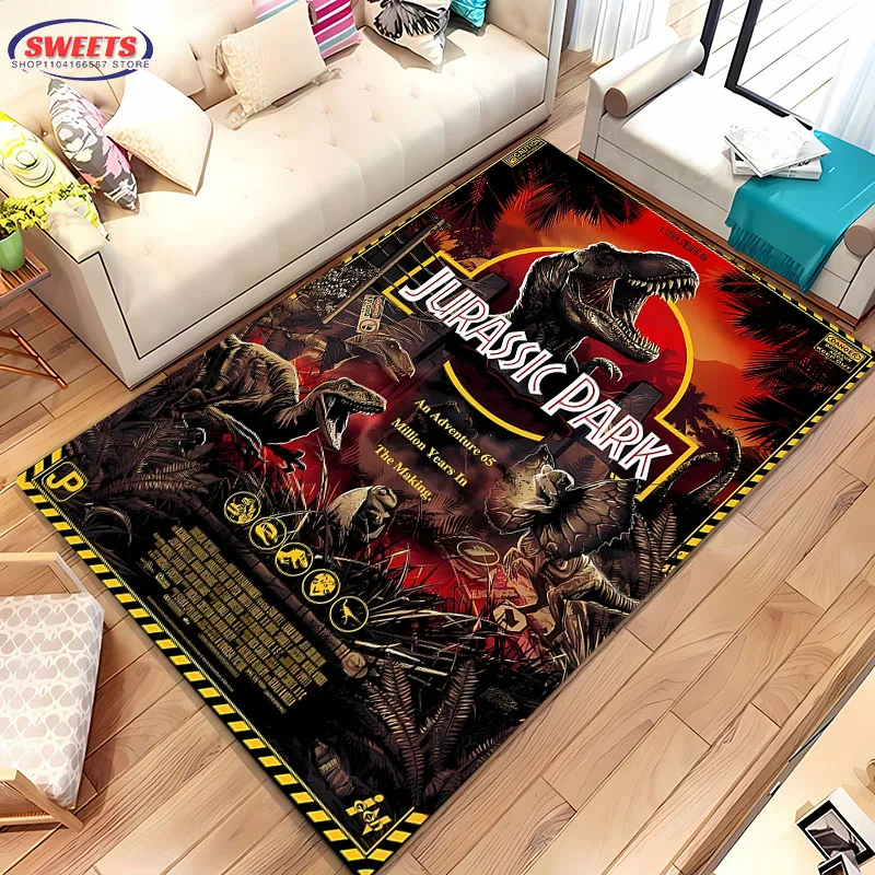 Classic Movie Dinosaur P-Park Large Carpet for Home Living Room Childrens Bedroom Sofa Doormat Kitchen Floor Rug Anti-slip Decor