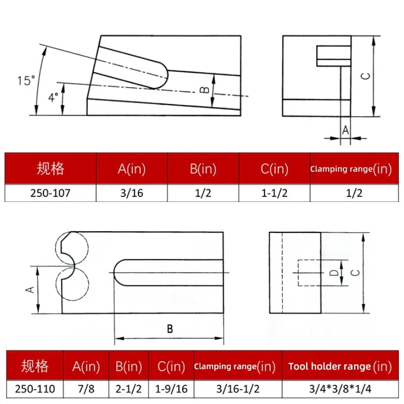 Quick Change Tool Holder Lathe Turning and Facing Tool Holder 250-101 102 104 105 107 110 CNC Lathe Tool Holder Precision