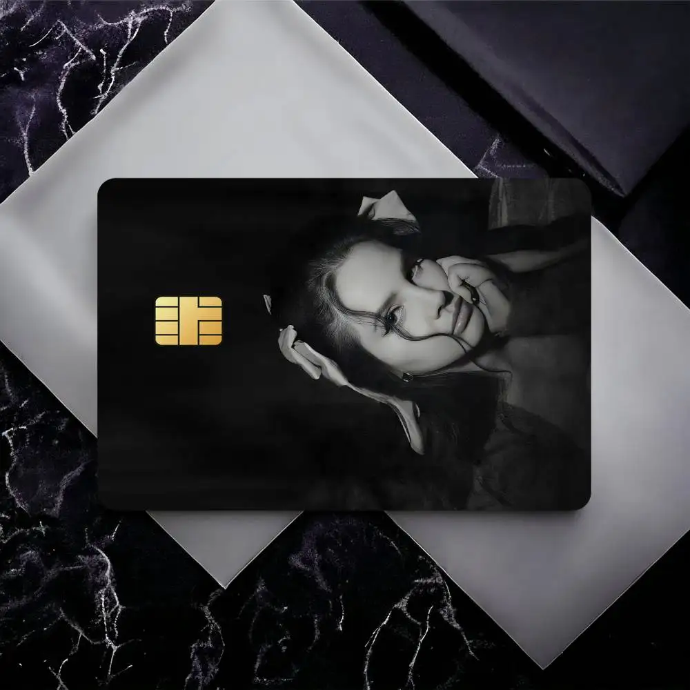 Singer L-Lana Del Rey Credit Card Skin Stickers for Bank Card Bus Metro Card Sticker Waterproof Gift