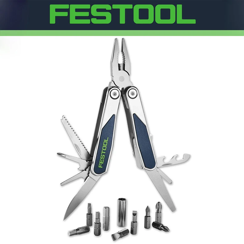 FESTOOL 577934 Multitool MT-FT1 High-Quality RICHARTZ Multifunctional Tool Stainless Steel Pliers Screwdrivers Knife Hand Tools