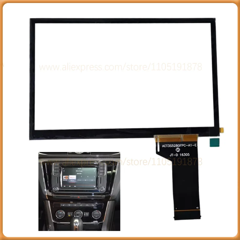 TDO‑WVGA0633F00045 Car LCD Touch Screen Digitizer TDO‑WVGA0633F00039 CD DVD Touch Screen Replacement for V W MIB