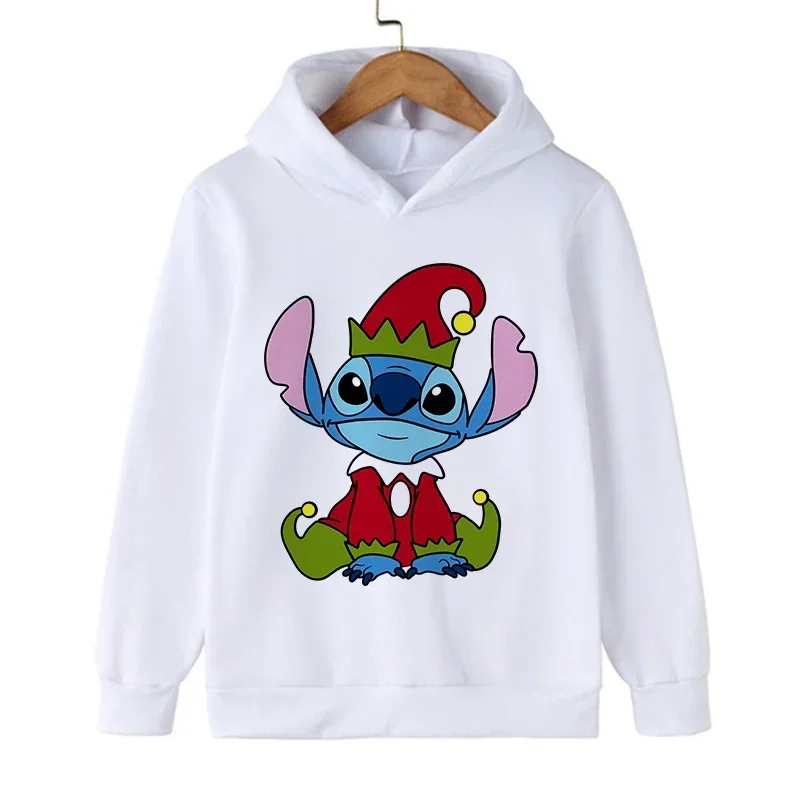 Nuevo en Disney Stitch Sudadera con capucha niños ropa de dibujos animados chico niña niño Lilo y Stitch sudadera con capucha bebé Casual Top