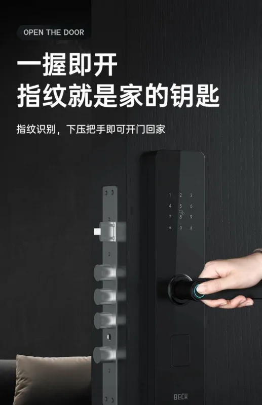 New fingerprint lock household anti-theft door smart  entry homestay electronic password landlord door lock V10S