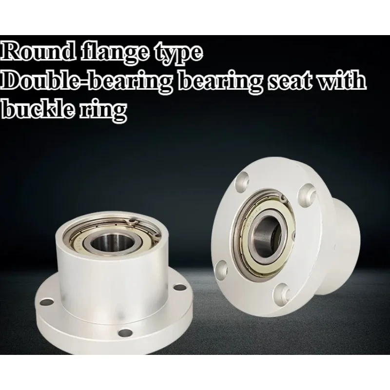 Bearing seat assembly aluminum round flange double bearing seat with buckle BARB/BFP03 bearing holder with seat