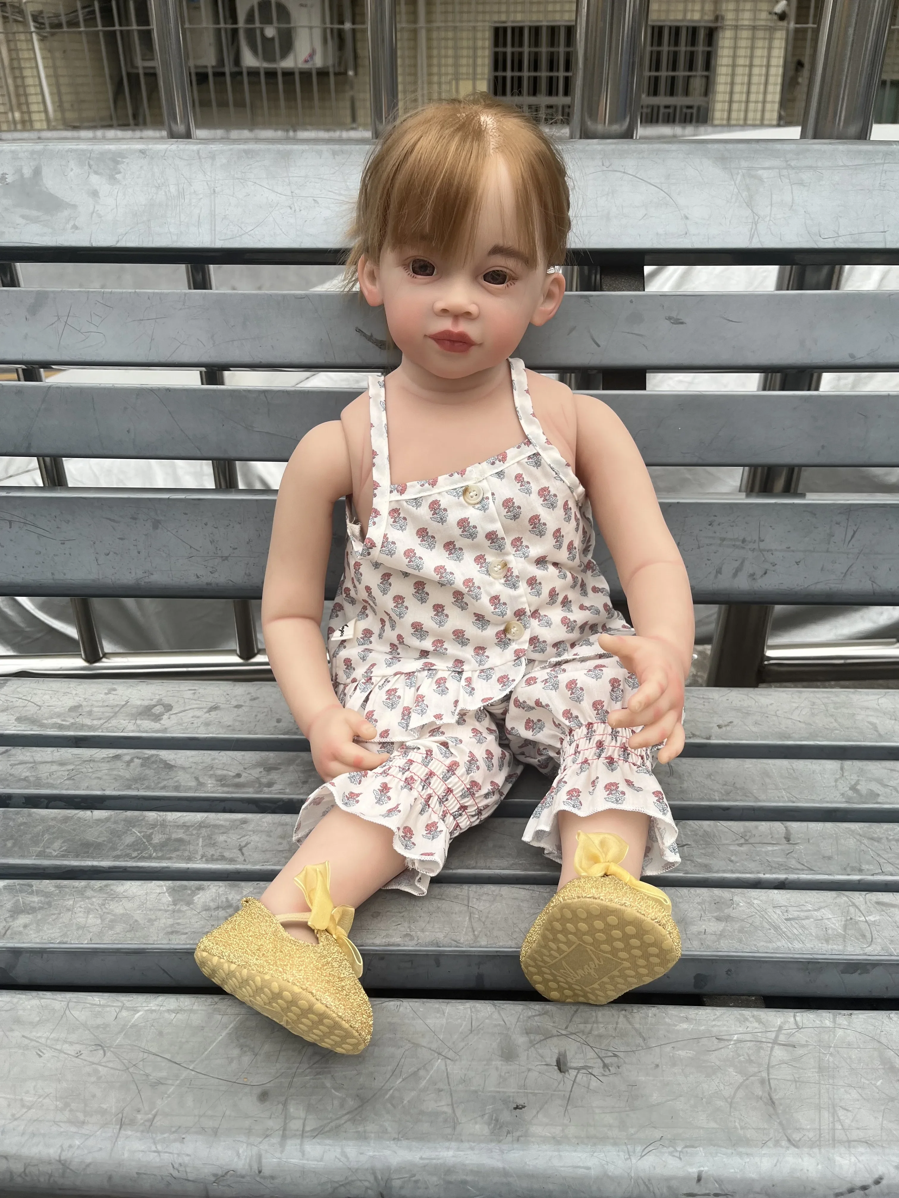 Customized Limited Supply 32inch Reborn Baby Meili With Hand-Rooted Hair Already Finished Doll Huge Girl Real Photos