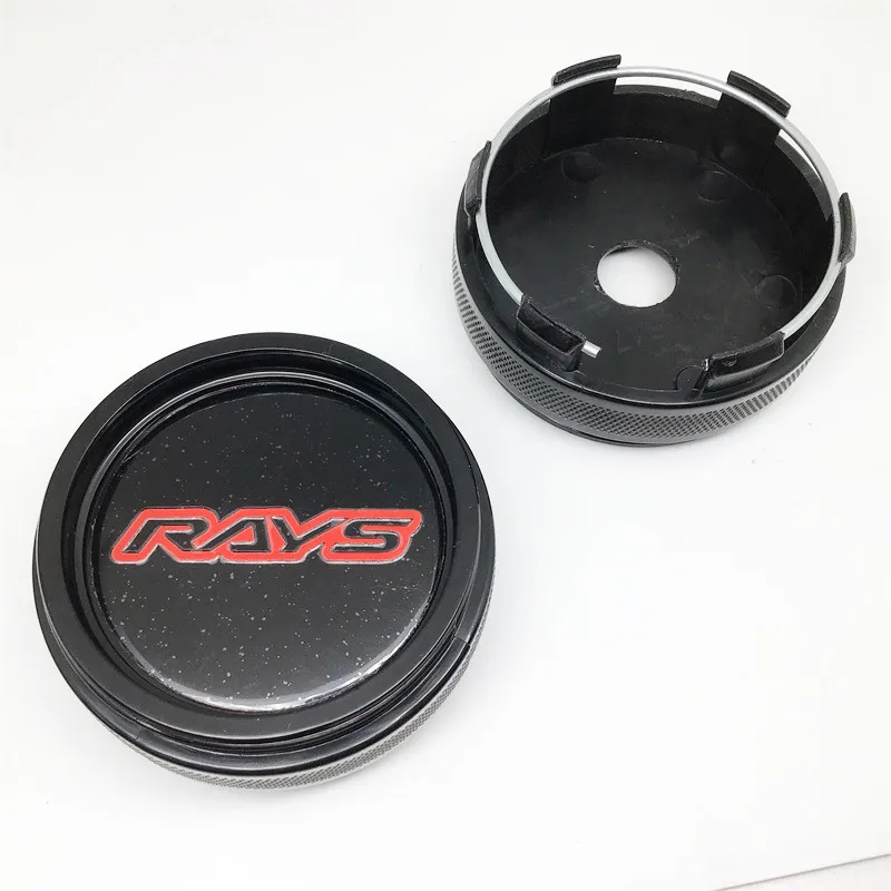4pcs 66mm Rays VOLK CE28 TE37 RE30 TTA ZE40 Wheel Center Caps Hub Cover Emblem Badge Car Styling Accessories