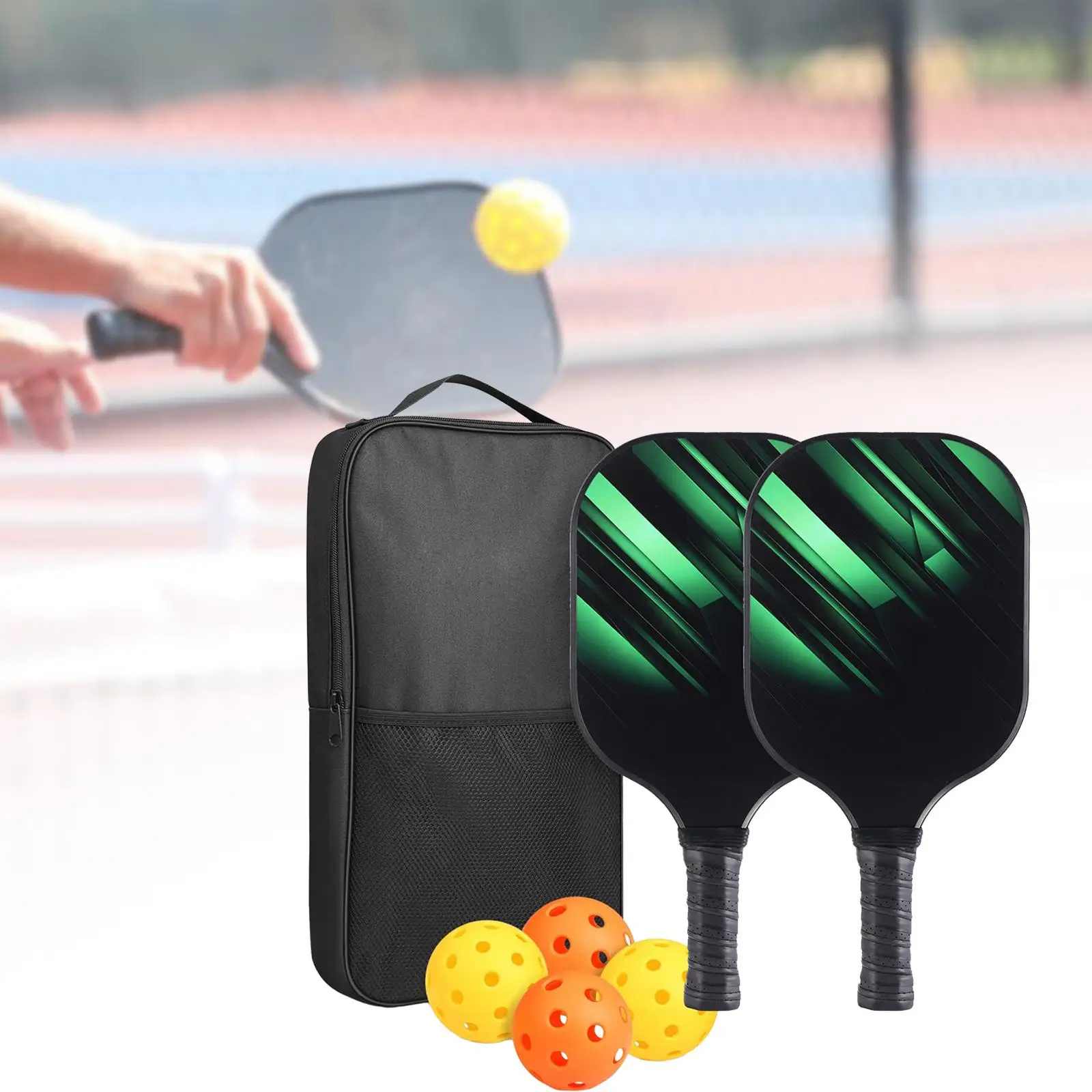 

Pickleball Racket Lightweight Training Equipment Standard Pickleball Racquets Set for School Indoor Exercise Training Beginner