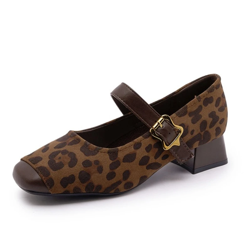 

CICIYANG women's ballet Mary Jane shoes 2026 spring new Shallow mouth thick heel High heels Casual female Pump Shoes Handmade