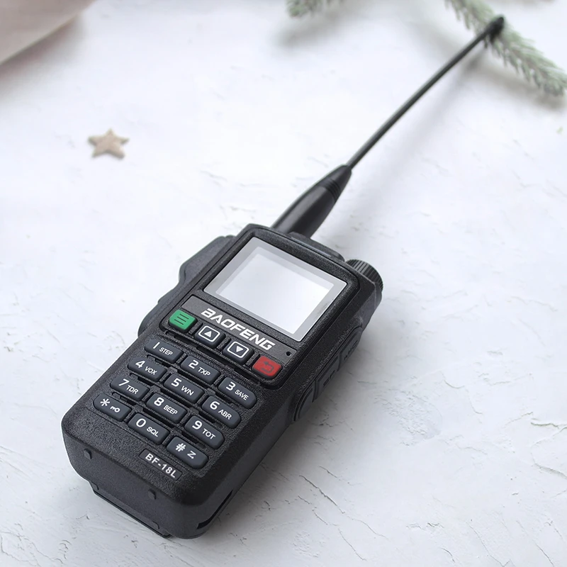 Baofeng-walkie-talkie UV18L, estación de radio FM para exteriores, de largo alcance, 50KM, tpye-c, carga con un clic, frecuencia a juego