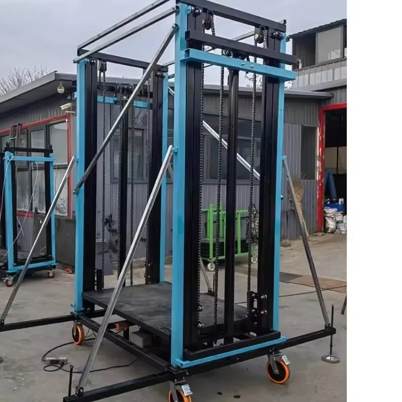 Hydraulic Electric scaffolding Lifting platform Warehouse Cargo elevator Decoration Remote control Mobile Foldable