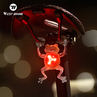 WEST BIKING Bicycle Colorful Taillight Creativity Chimpanzee Frog Waterproof Cycling Rear Lights MTB Road Bike Accessories