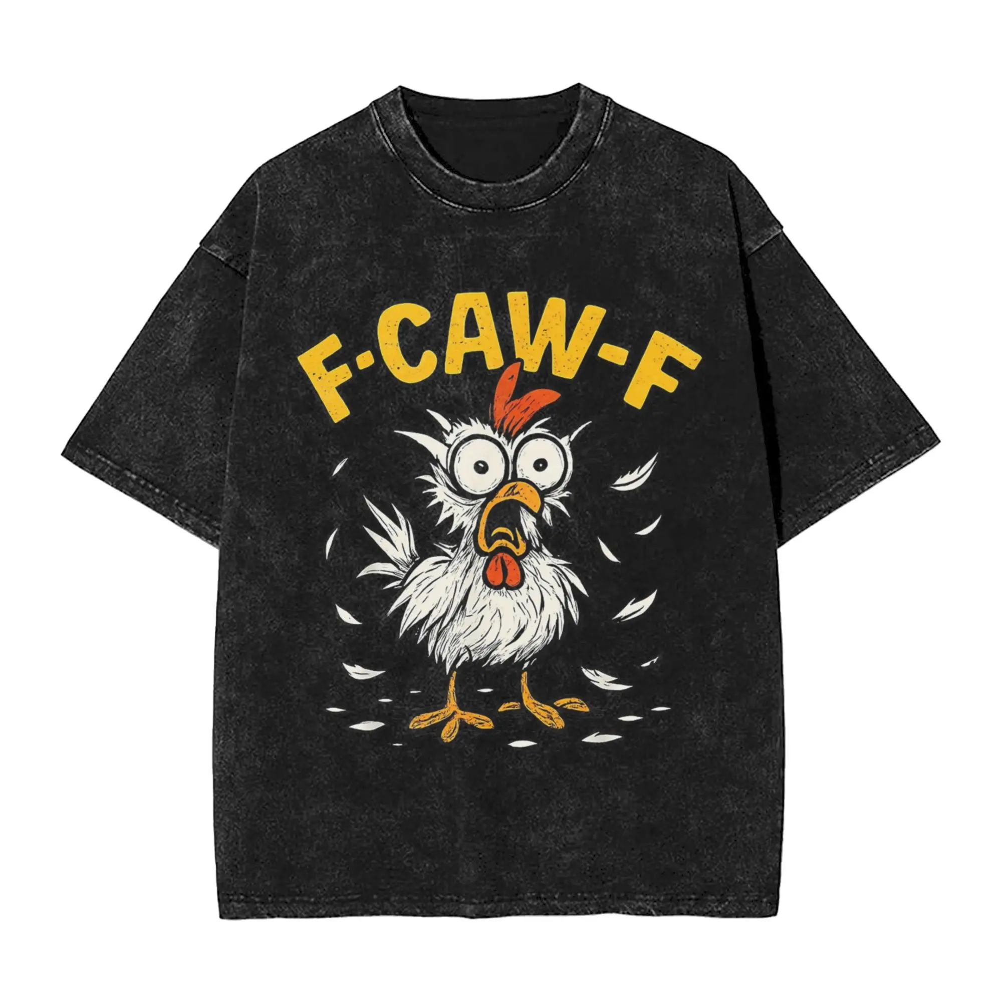 

Funny F-Caw-F Chicken Meme Humor T-Shirt Summer Vintage T Shirts Casual Trendy Tee Shirt For Man Short Sleeve Design Top Tees