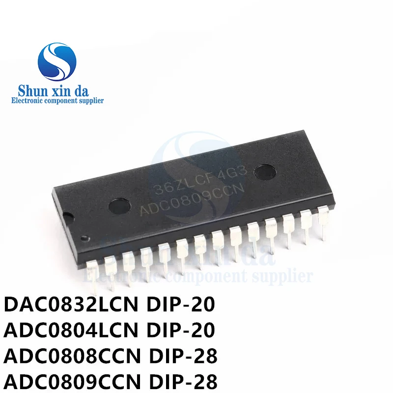 ADC0809CCN ADC0809 DIP-28 Analog To Digital Converters - ADC 8B MPU Compatible ADC IC DIP Chip