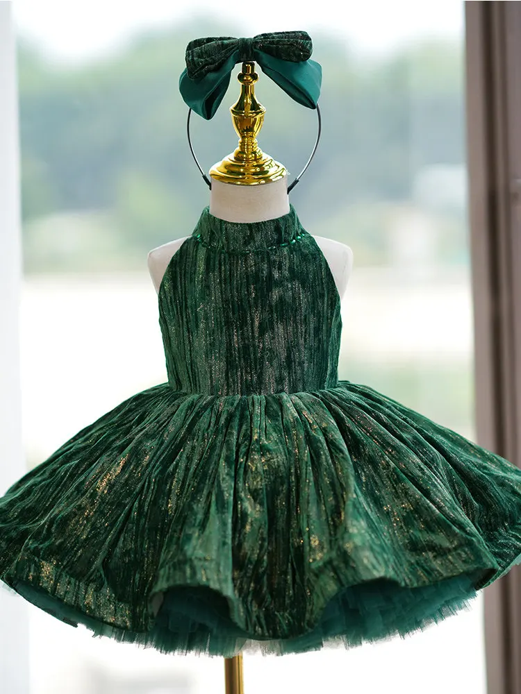 Children's Evening Gown Princ Skirt Lightweight Luxury High-End Host Girl's Faion ow Performance Costume فساتين بنات