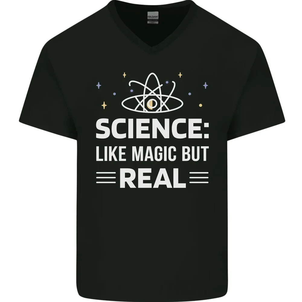 

Science Like Magic But Real Funny Nerd Geek Mens Women Summer Tees Cotton T-Shirt Anime Graphic