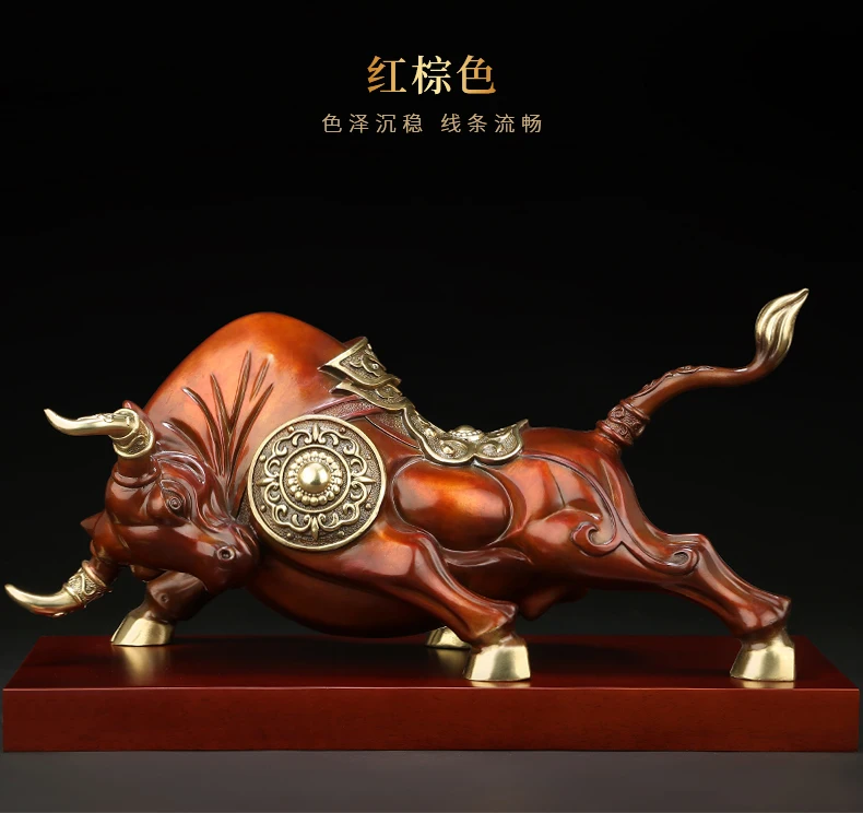 

2025 Good luck FENG SHUI decorative statue HOME company SHOP store Efficacious Talisman Money Drawing Fortune Stock market bull
