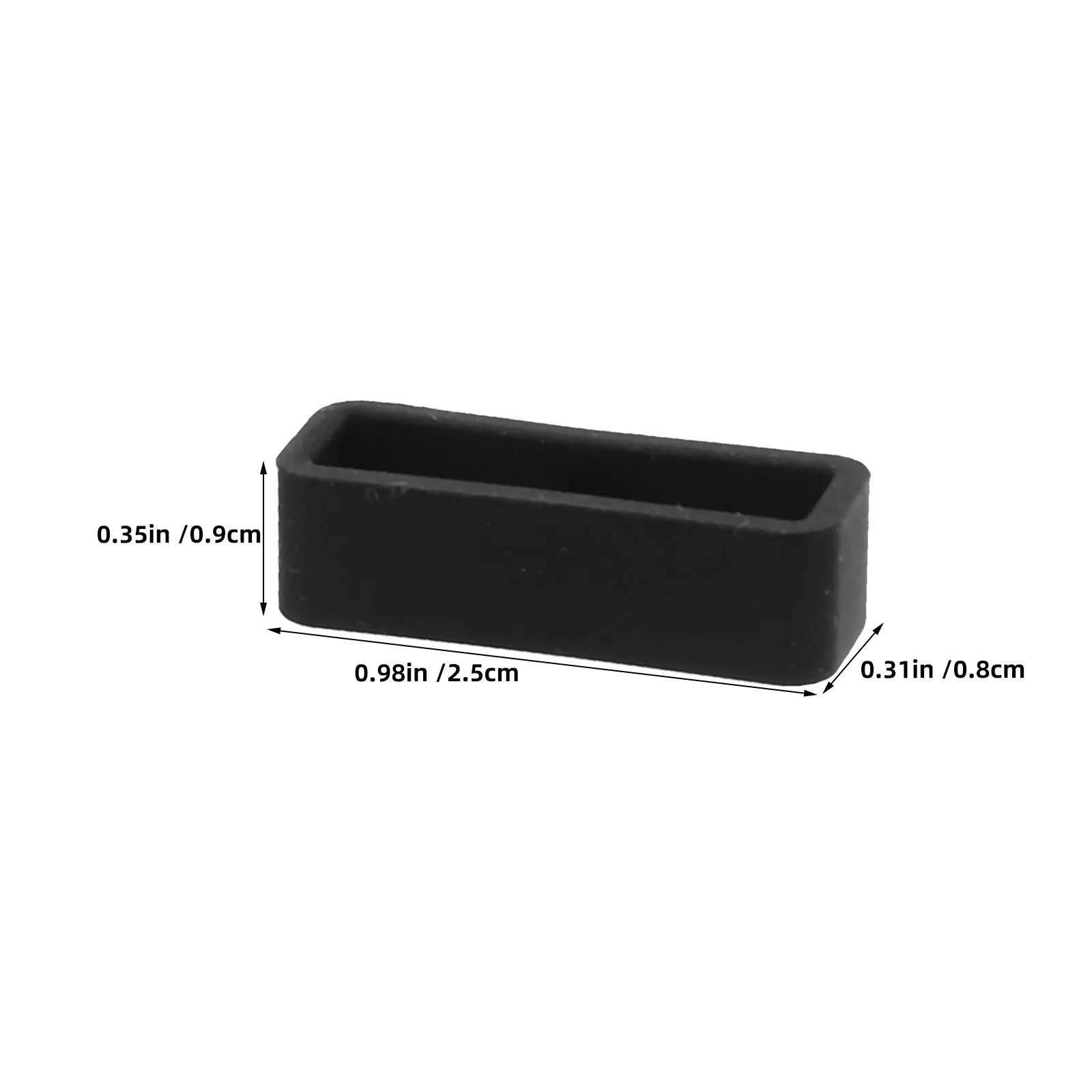 50Pcs 22Mm Watch Band Loop Replacement Silicone Anti-Slip Retainers for Fitness Outdoor Activities Sweat Resistant Elastic Clips