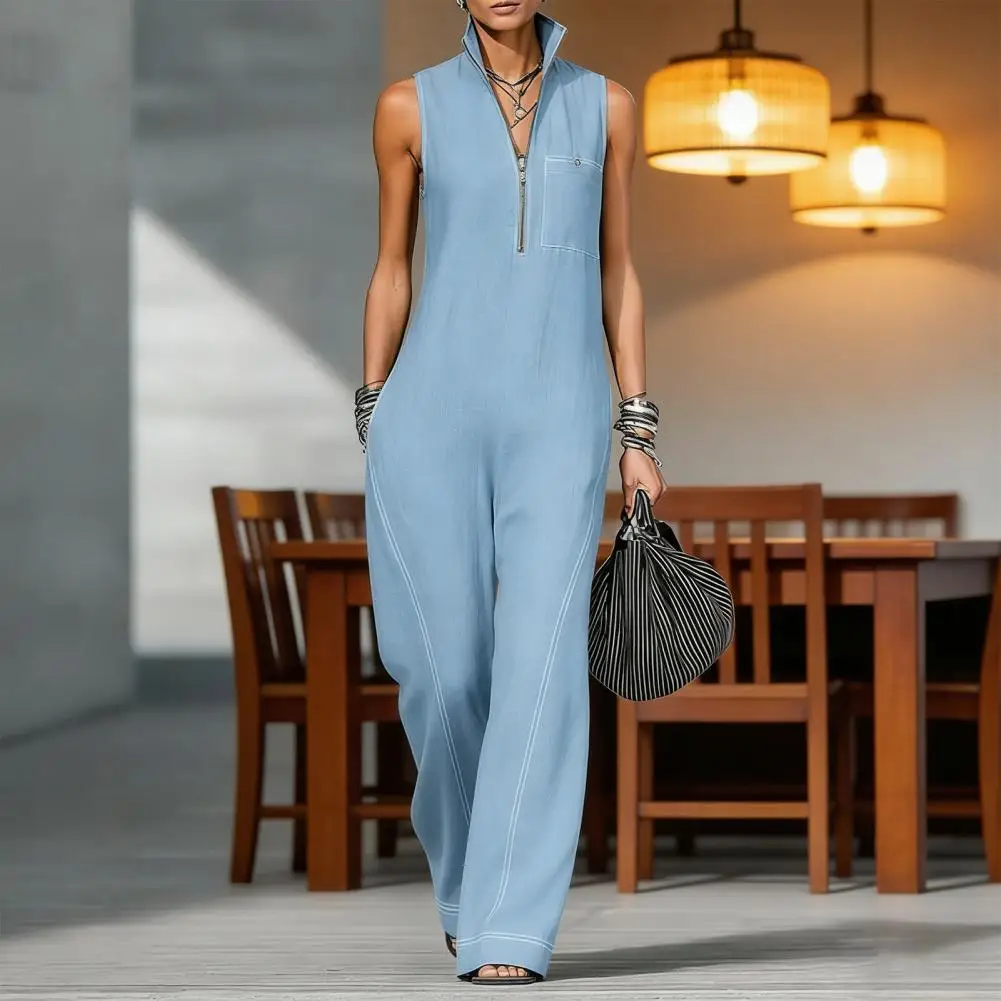 Material: The jumpsuit is made of high-quality soft polyester fabric, which has good wrinkle resistance and elasticity, is skin-