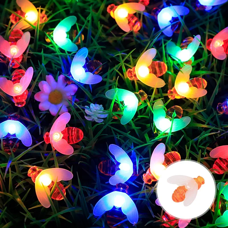 

Solar Honey Bee Light LED String Lights Suitable for Garden Balcony Tree Wedding Street Shrubbery Parterre Decoration