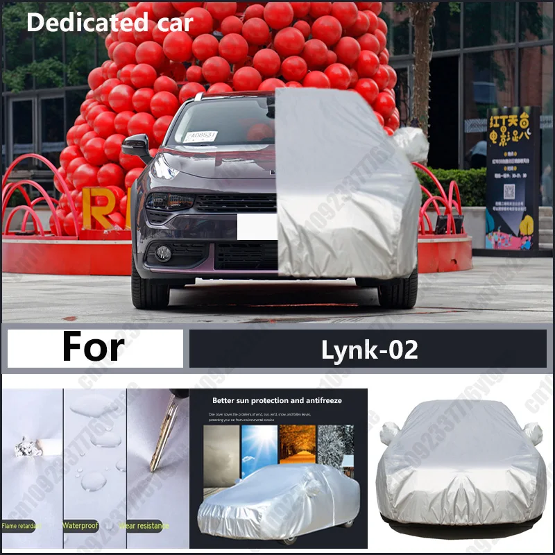 

For Lynk-02 Oxford cloth car cover for sun protection, rain resistance, and all season special car dust cover