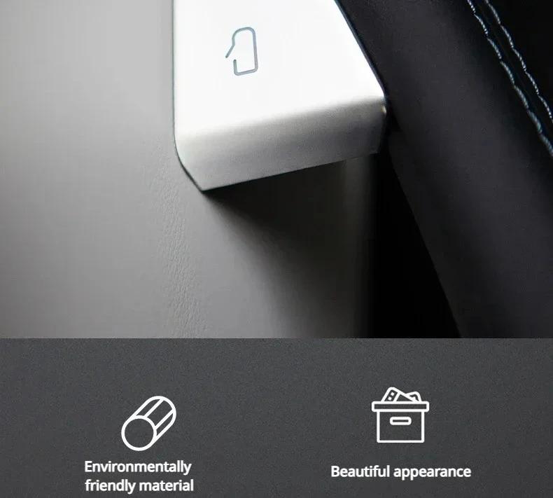 4er-Set Türknopf-Dekorationsaufkleber für Tesla Model 3 Highland Model Y Juniper 2025 ABS Türschalter-Patch Aufkleber Zierleisten Zubehör – Detail 2