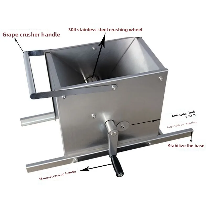 Grape Crusher, 403 Stainless Steel Household Small Crusher, Cherry Crushing Food Processors Household Small Food