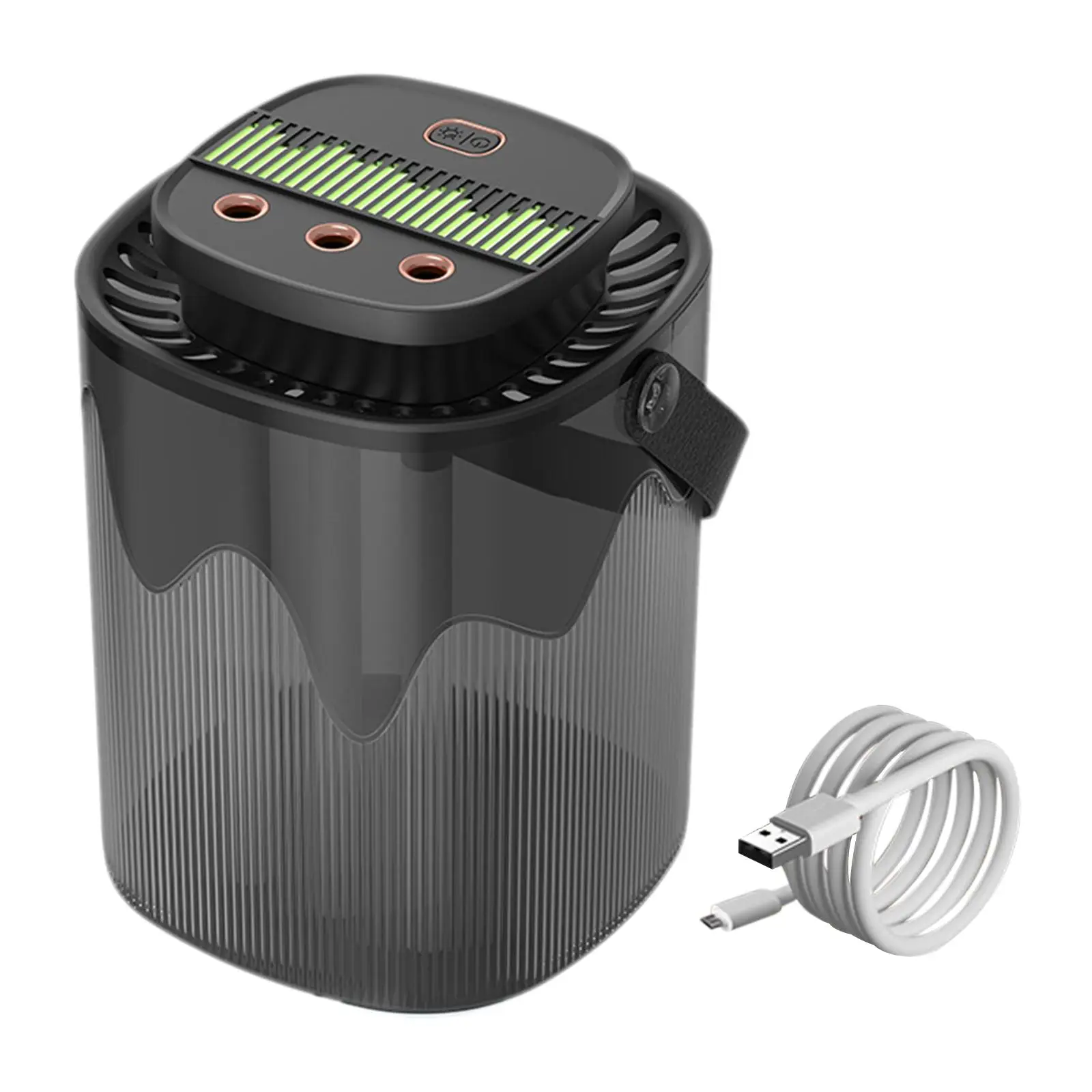 ハンドル付きUSB充電式ミスト空気加湿器,ジムおよびオフィス加湿器,3l